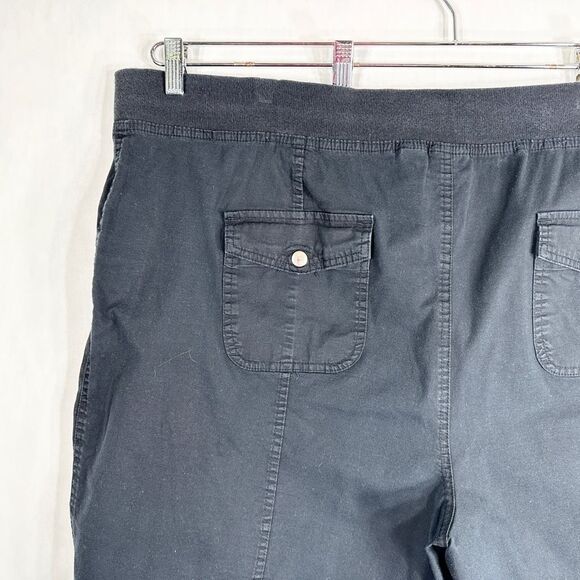 Kim Rogers Plus Size 3X Shorts Black Elastic Waist Pockets Drawstring Hem 106 - Picture 7 of 12